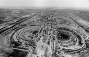 DFW Airport Under Construction (1970s) DFW Dallas Fort Worth Airport under construction.