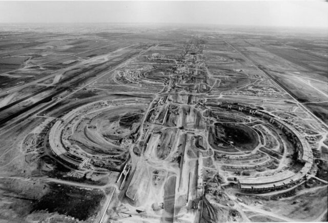 DFW Dallas Fort Worth Airport under construction.