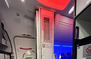 Take a look at Southwest’s newly installed fold-away cockpit barriers Southwest Airlines