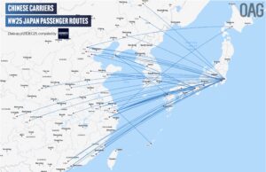 Chinese Airlines Cancels 48 Japan Routes in NW25