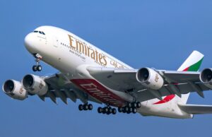 Most of Emirates’ A380 superjumbos are currently stuck at airports across the globe credits: emirates-airlines