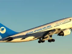 Ariana Afghan jet evacuated after runway overrun credits: Ariana Afghan Airlines