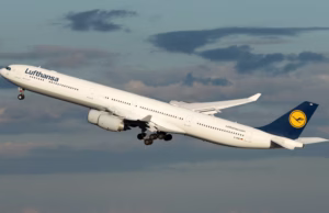 High-speed takeoff aborted by Lufthansa A350 in Denver. credits: Lufthansa-Airlines-Airbus-A340-600-D-AIHP