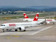 Swiss Air flies into Seoul with new A350 premium cabin Credits: Swiss Air