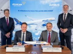 Atlas Air Worldwide has made a major move by placing a landmark order for 20 Airbus A350F cargo aircraft. Credits: atlas-air-airbus