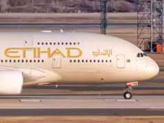 Etihad Airways operates limited flights, advises passengers to check status before travel Credits: etihad