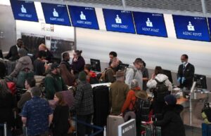 US flights disrupted by storms as partial government shutdown adds to travel chaos credits: us-flights