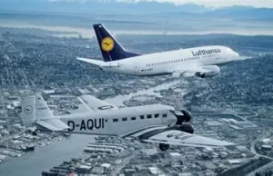 Lufthansa marks 100 years with historic reenactment flights from Berlin credits: Lufthansa