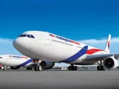 Malaysia Airlines takes Mumbai Indians colours to the skies credits: Malaysia Airlines