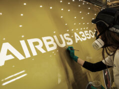 Sorayama-designed STARLUX A350 completes paint phase credits: StarLux Airlines