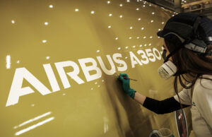 Sorayama-designed STARLUX A350 completes paint phase credits: StarLux Airlines