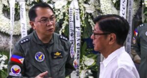 Bongbong Marcos Expresses Condolences at Wake of Two PAF Pilots credits: pna