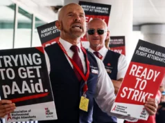 American Airlines flight attendants say their pay is so low, they fight for airplane meals to save money and sleep in their cars—and they’re ready to strike credits: american-airlines
