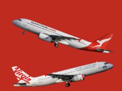 Qantas shares vs Virgin Australia shares ctto